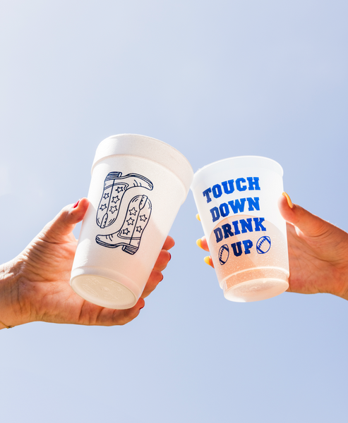 navy tailgate cups