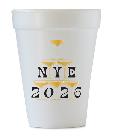 new year's eve 2026 styrofoam cups