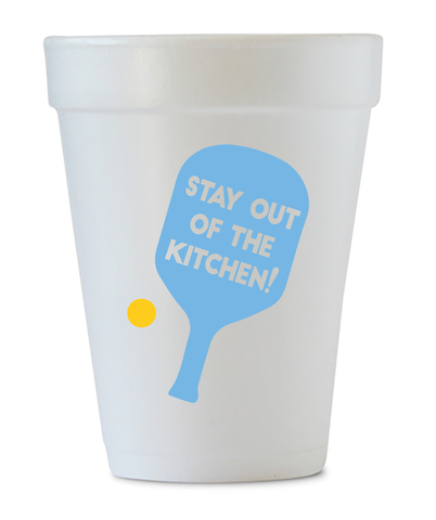 pickleball styrofoam cups