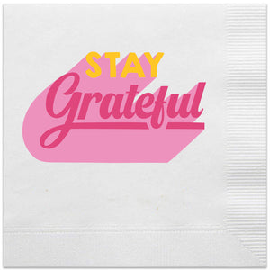 Stay Grateful thanksgiving napkins