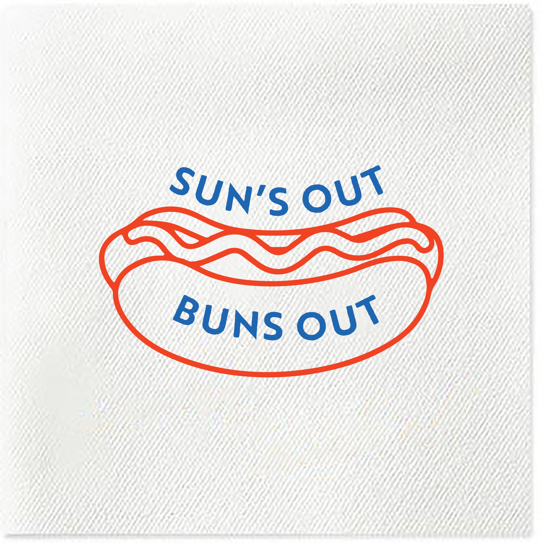 sun's out buns out napkins