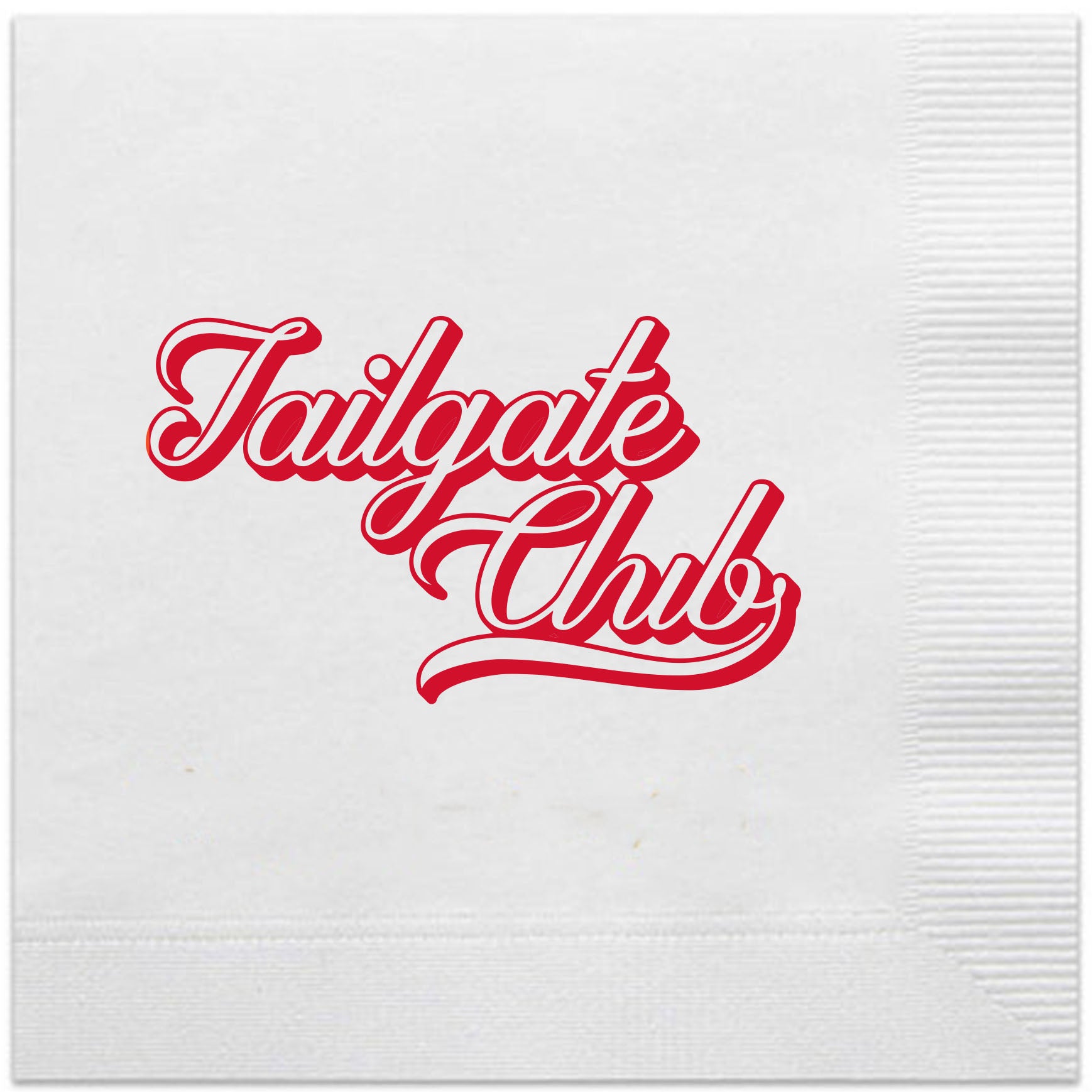 tailgate club red napkins