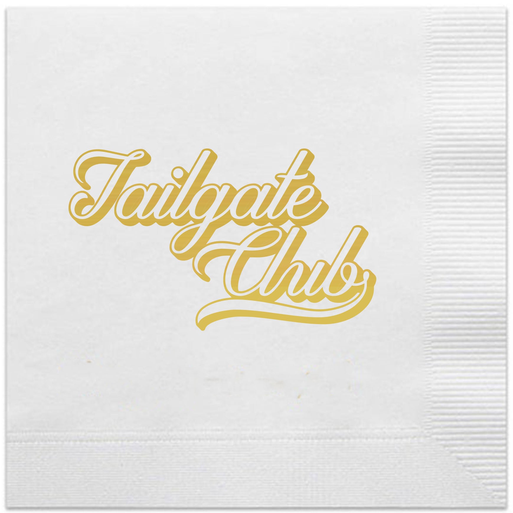 tailgate club napkins gold