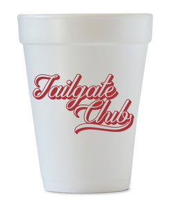 tailgate club styrofoam cups maroon