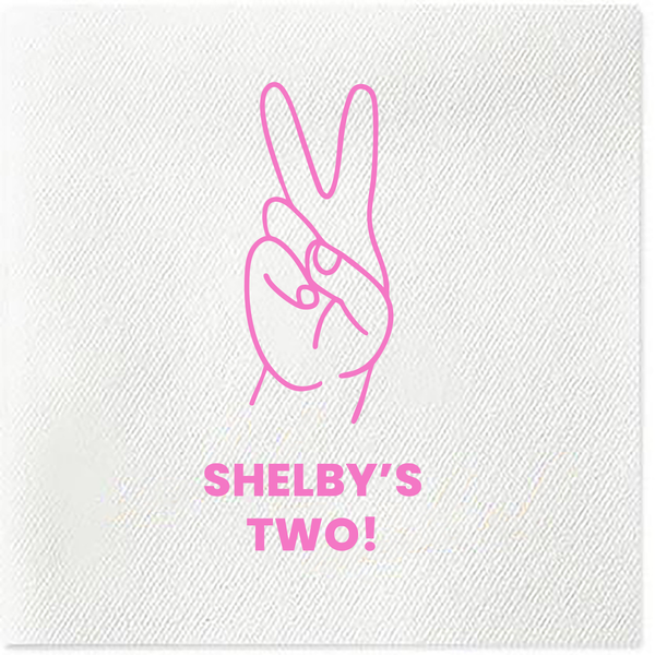 2nd birthday napkins