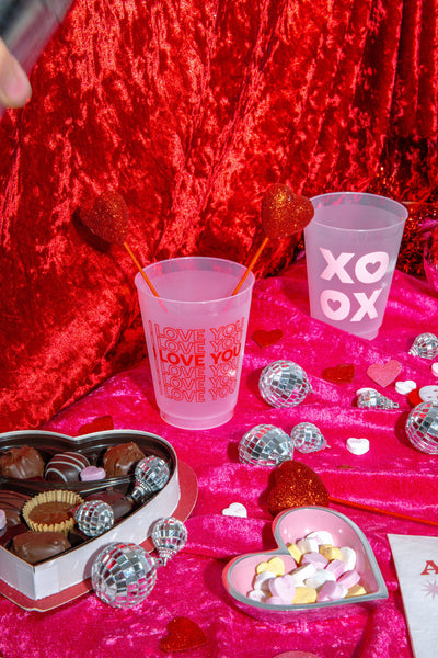 xoxo valentine cups