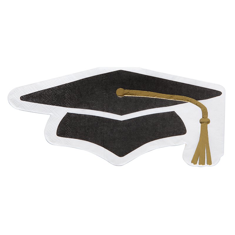 graduation cap napkins