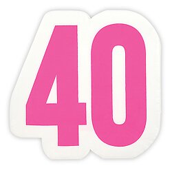 40th birthday napkins