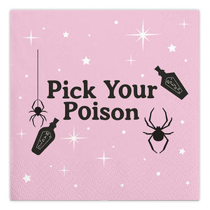 pick your poison halloween napkins