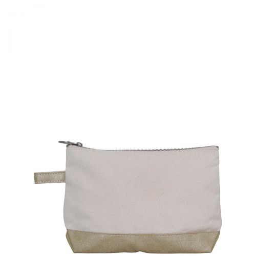 gold monogram makeup bag
