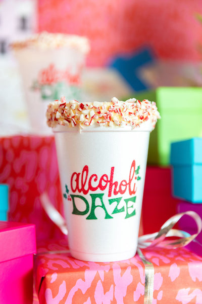 christmas styrofoam cups