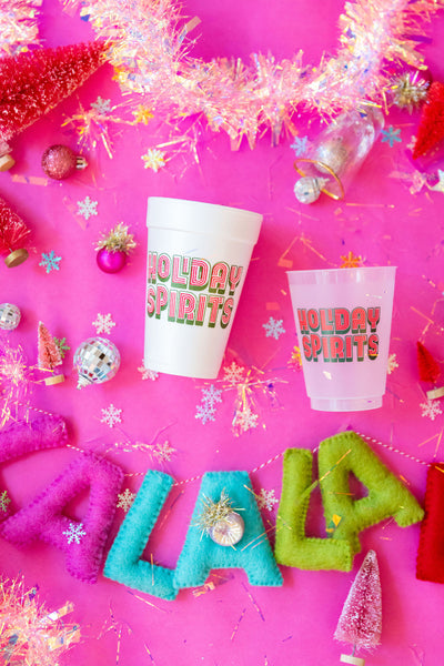 holiday spirits cups