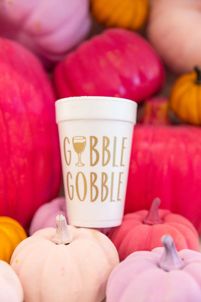 gobble gobble thanksgiving styrofoam