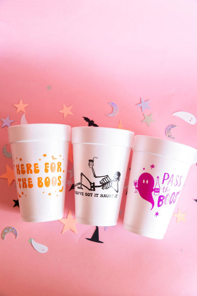 halloween styrofoam cups