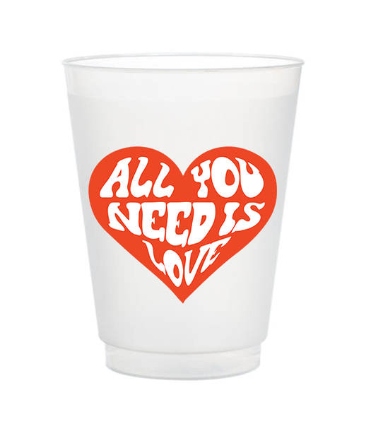 all you need is love frost flex valentine's day cups