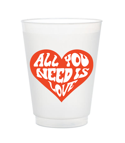 all you need is love frost flex valentine's day cups