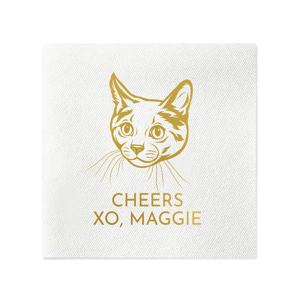 Custom Pup Cocktail Napkins