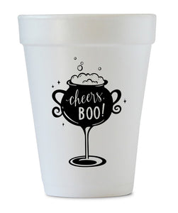 cheers boo styrofoam halloween cups