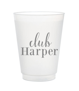 Club Last Name Frost Flex Cups