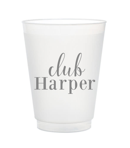 Last Name Styrofoam Cups – Hello Harper