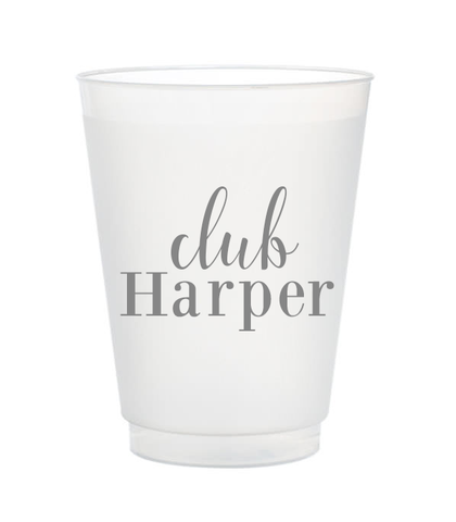 Club Last Name Frost Flex Cups