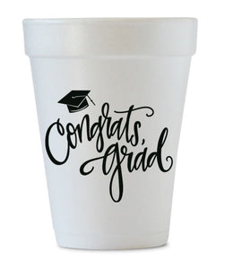 congrats grad styrofoam cups