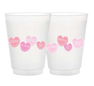 conversation hearts valentines day cups