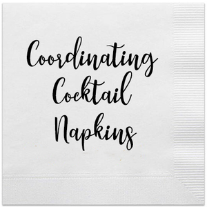 Coordinating Cocktail Napkins