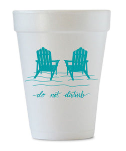beach trip styrofoam cups