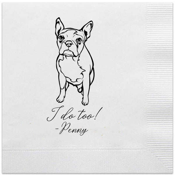 Custom Pup Cocktail Napkins