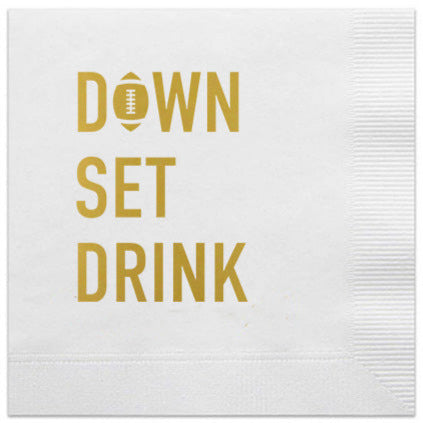 down set drink tailgate napkins