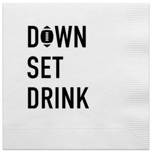 down set drink tailgate napkins