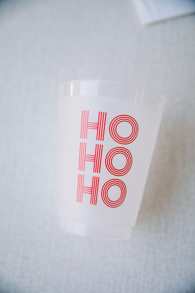 ho ho ho plastic christmas cups