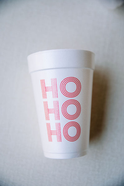 christmas foam cups