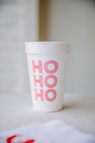 christmas foam cups