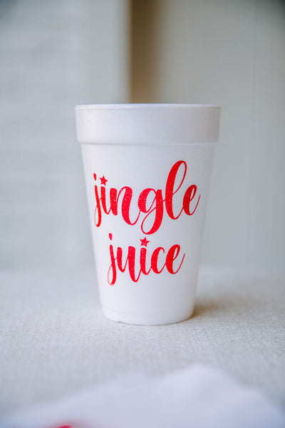jingle juice styrofoam christmas cup