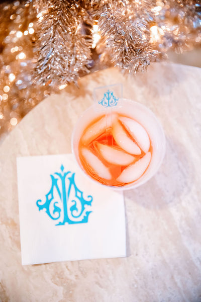 monogram personalized napkins