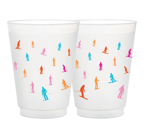 Mini Skiiers Full-Color Frost Flex Cups