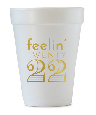 feelin' 2022 New Years cups
