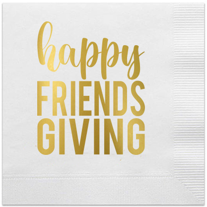 happy friendsgiving napkins