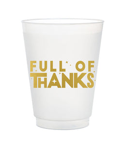 full of thanks thanksgiving cups