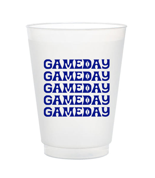 gameday blue cups