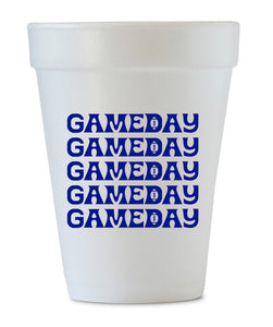 blue gameday cups