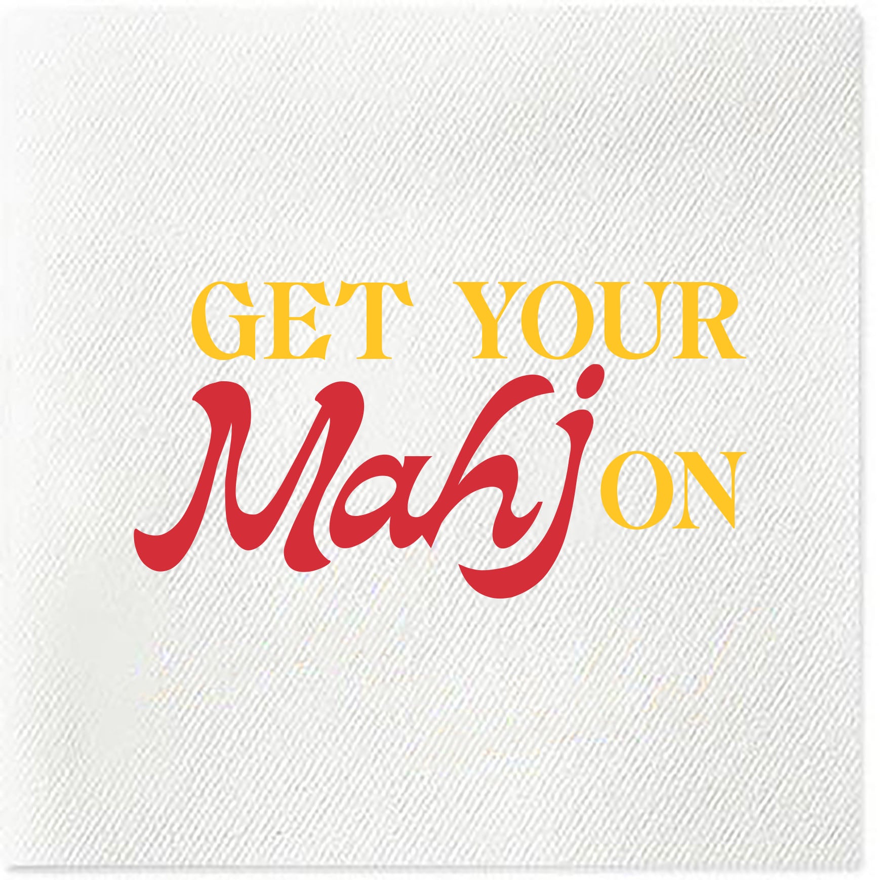 get your mahj on mahjong napkins