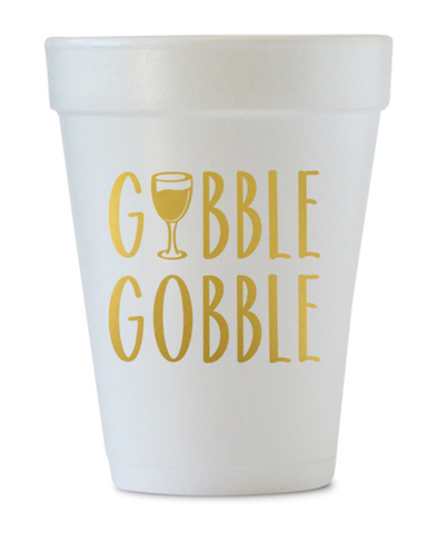 Gobble Gobble Styrofoam Cups