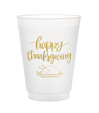 Happy Thanksgiving Frost Flex Cups