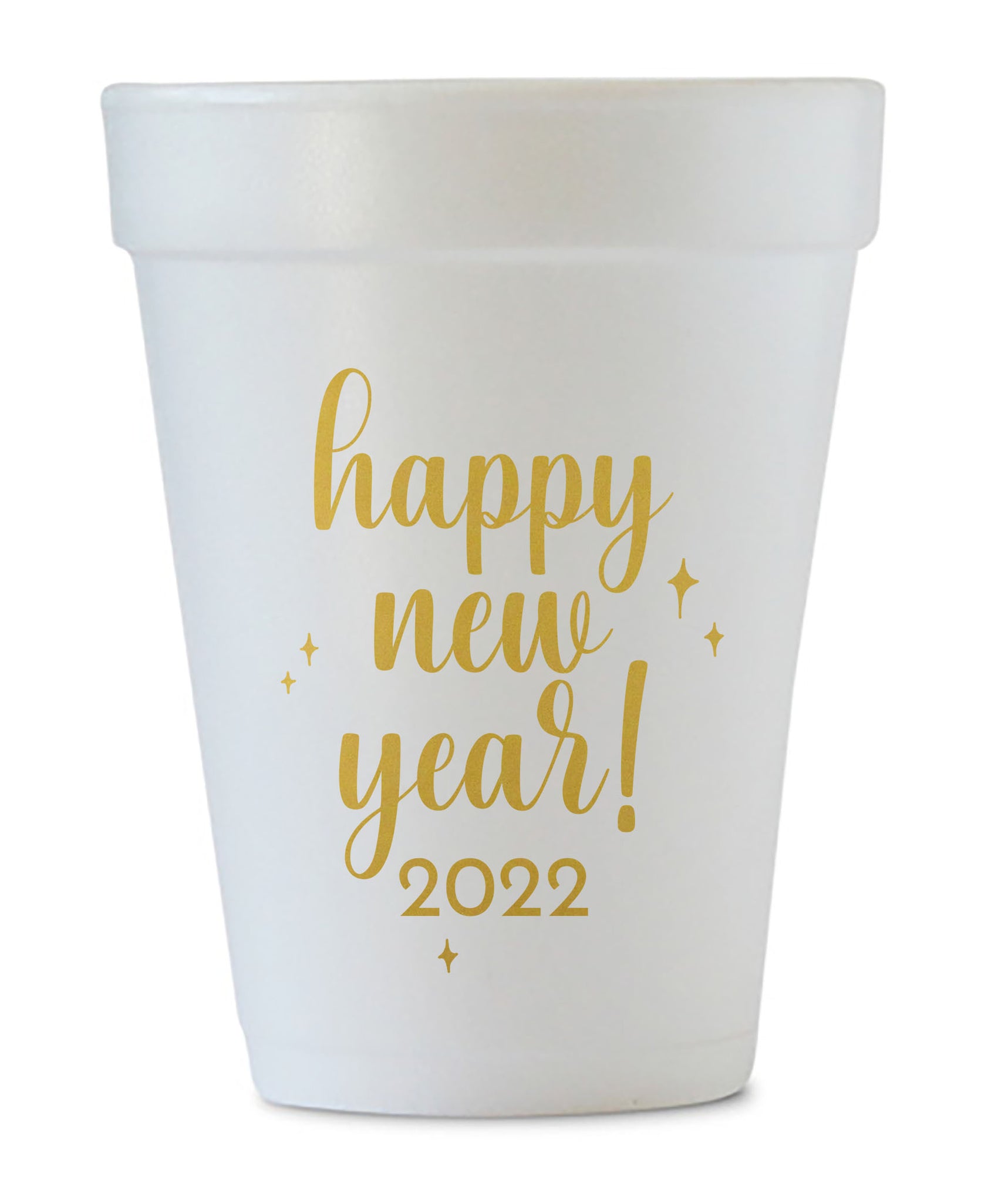 happy new year styrofoam