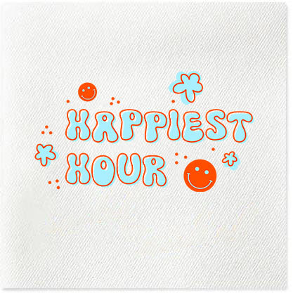 happiest hour linen-like napkins