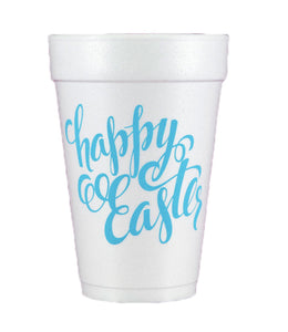 happy easter styrofoam cups