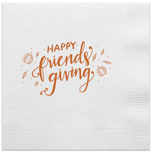 happy Friendsgiving napkins